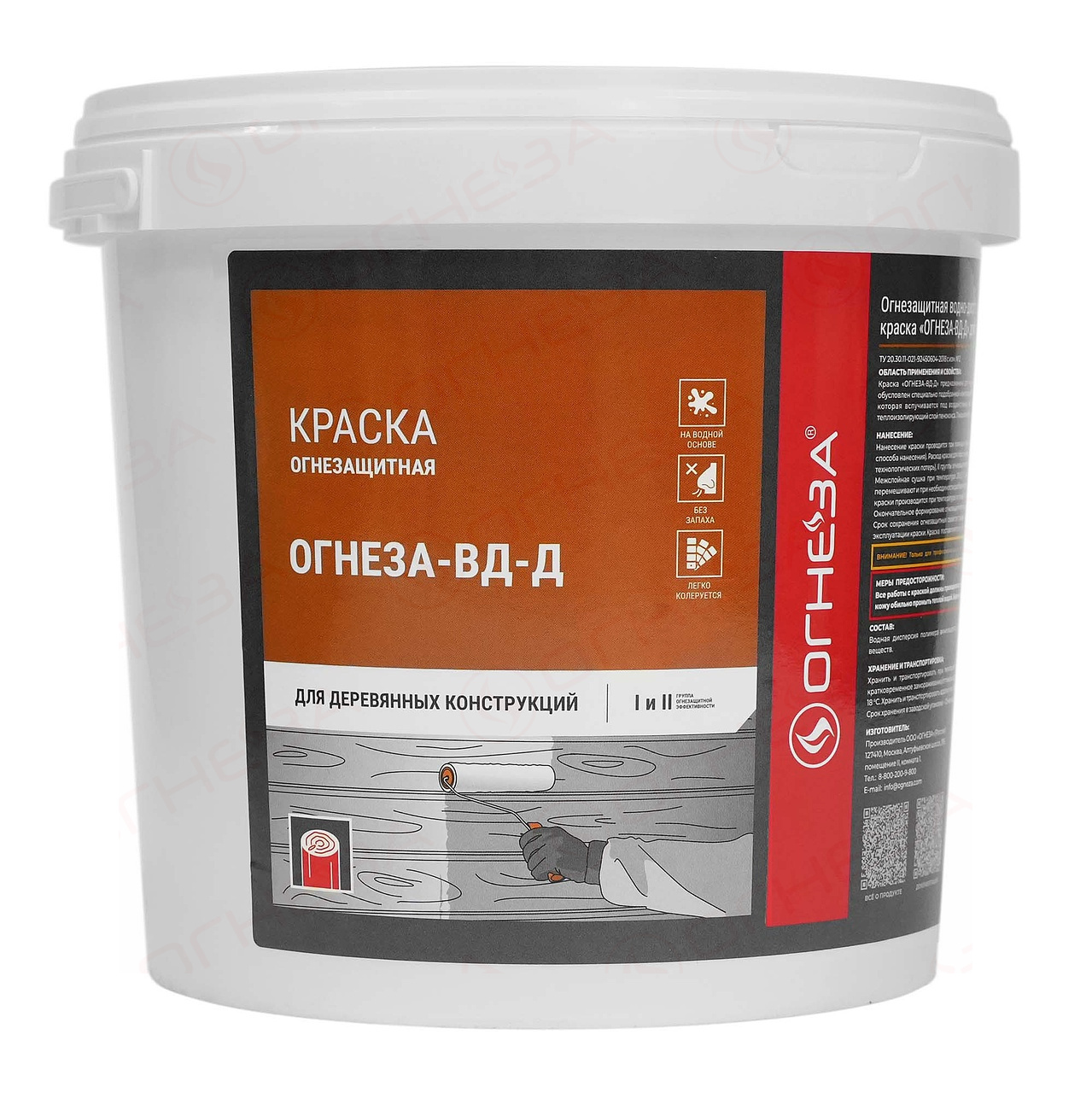 Огнезащитная краска на водной основе ОГНЕЗА-ВД-Д