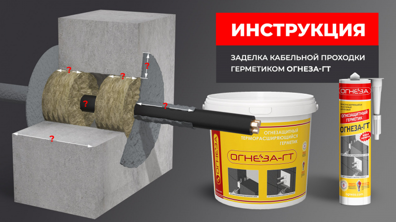 Самые часто задаваемые вопросы по заделке кабельных проходок герметиком ОГНЕЗА-ГТ 